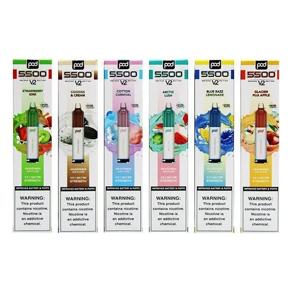 Pod Mesh 5500 Disposable 5500 Puffs 12mL 50mg | MOQ 10