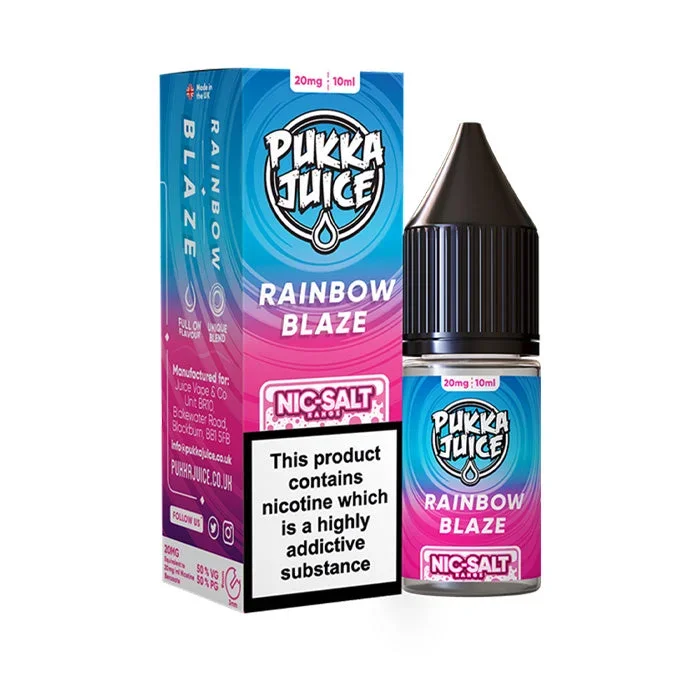 Pukka Juice Rainbow Blaze 10ml Nicotine Salt E-Liquid