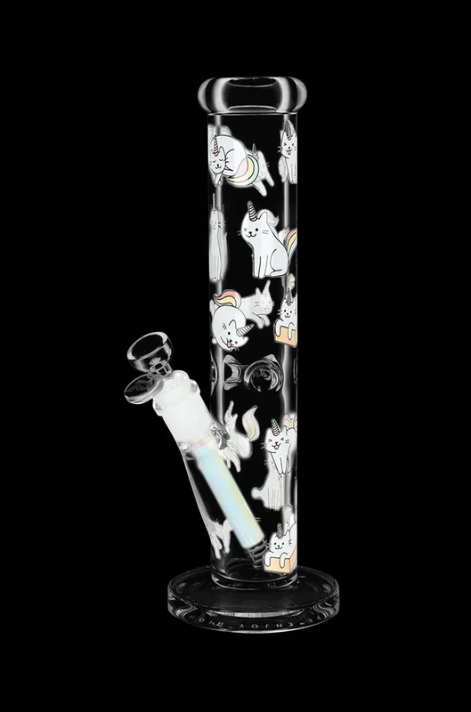Pulsar Caticorn Design Series Straight Tube Bong for Smoking