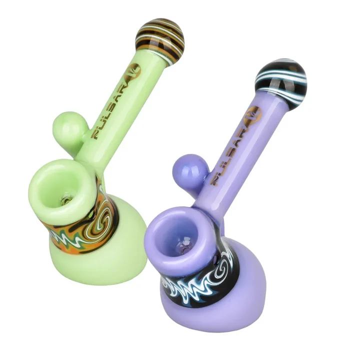 Pulsar Hypnotic Haze Bubbler Pipe – 4.5 ” / Colors Vary