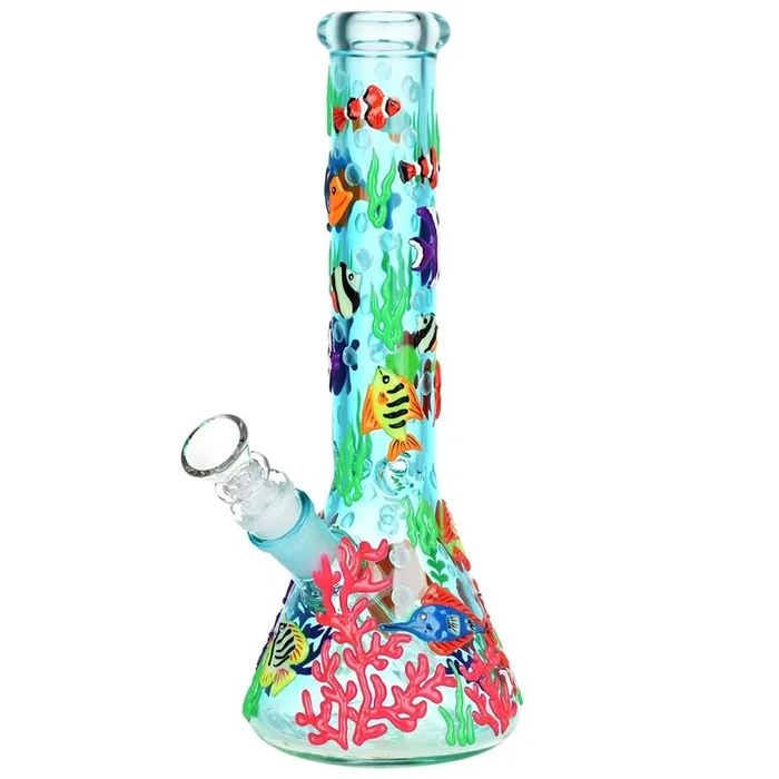 Pulsar Reef Riot Glow In The Dark Beaker Bong
