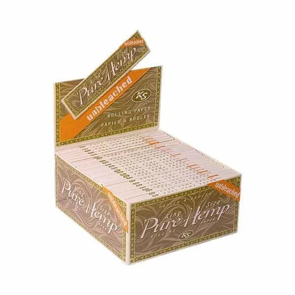 Pure Hemp Unbleached King Size Slim Rolling Papers