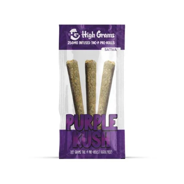 Purple Kush – High Grams THC-P Infused Pre-Rolls 6G