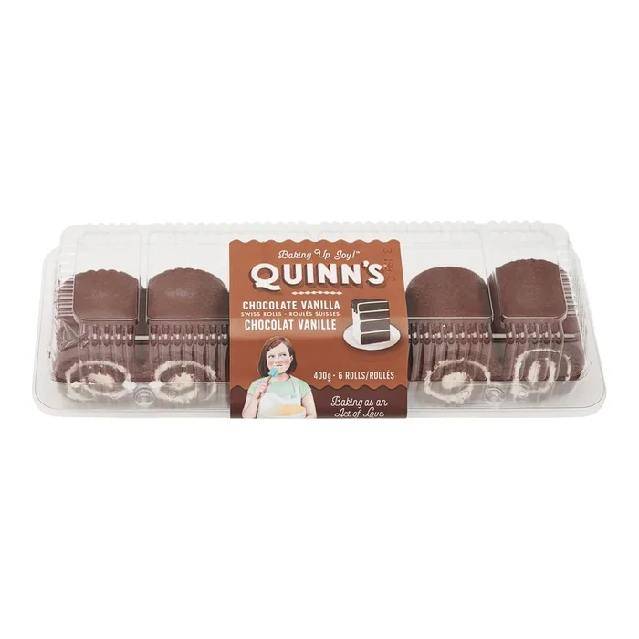 Quinn’s Chocolate Vanilla Swiss Rolls, 400-g