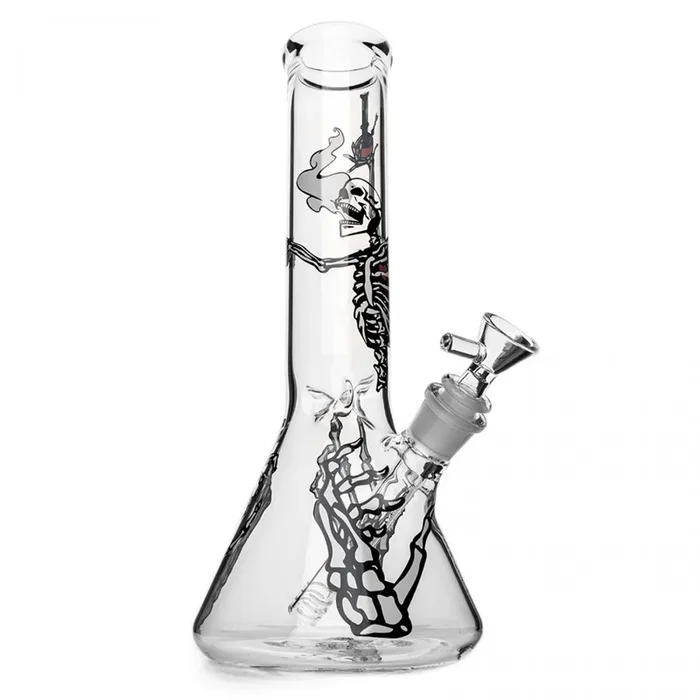 Red Eye Glass 12 ” Skelebong Beaker Base Waterpipe (REG097)