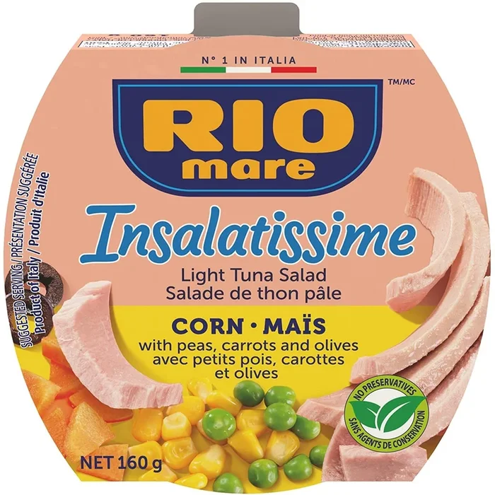 Rio Mare Insalatissime Corn and Light Tuna Salad, 160-g