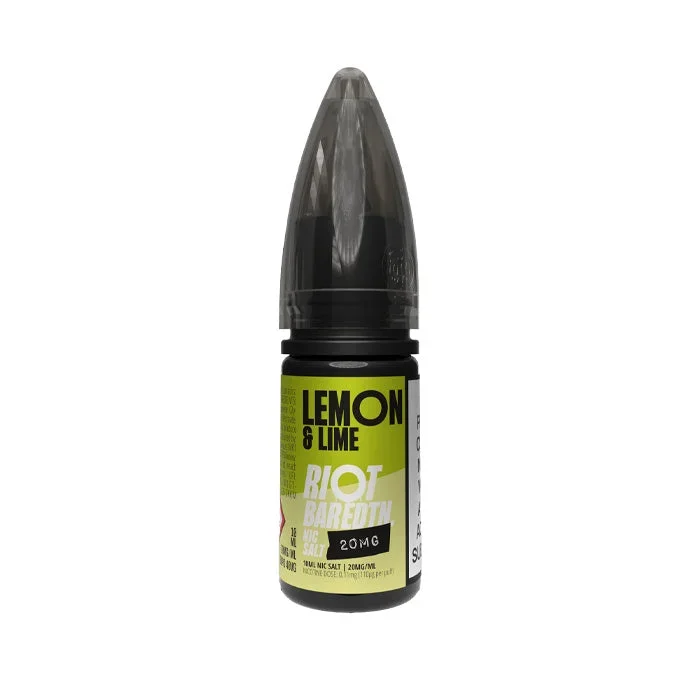 Riot Squad BAR EDTN Lemon & Lime 10ml Nic Salt E-Liquid