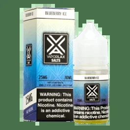 Salt Nic Liquids by Vaporlax (25mg)-25mg (Salt)-Blueberry Ice