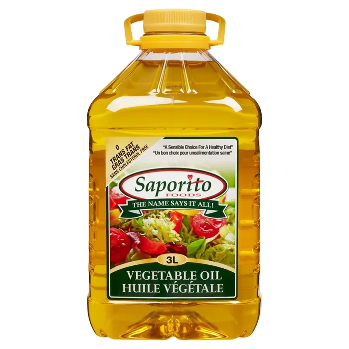 Saporito Foods Vegetable Oil, 3 L