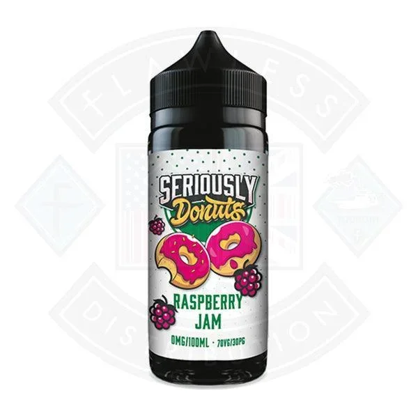 Seriously Donuts Raspberry Jam 0mg 100ml Shortfill