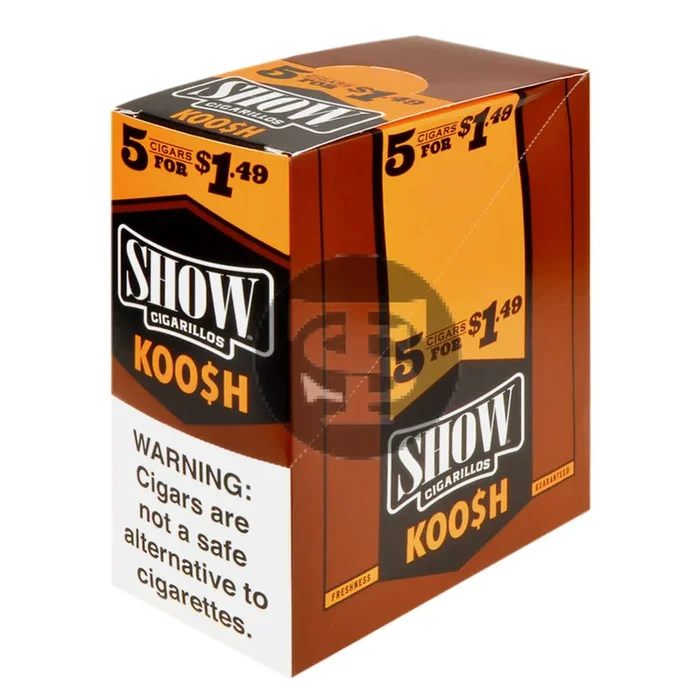 Show Cigarillos Koo$h 15 Pouches of 5, Pre-Priced $1.49