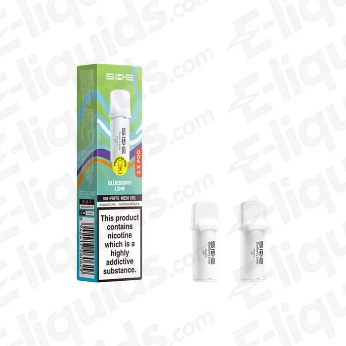 SKE 600 Pro Blueberry Lime Prefilled Pod Cartridge (Pack of 2)