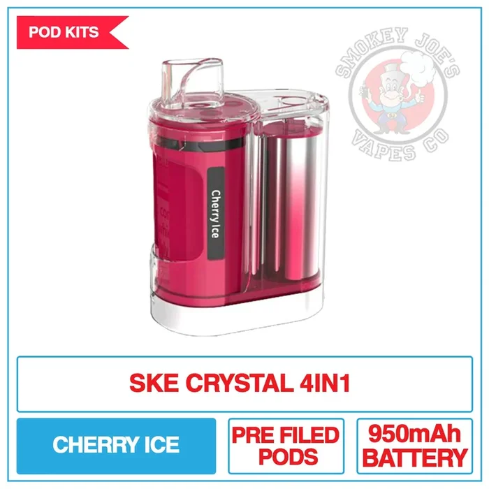 SKE Crystal 4 In 1 – Cherry Ice – Vape Kit