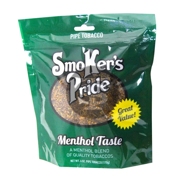 Smoker’s Pride Menthol Taste Pipe Tobacco 6 oz. Bag