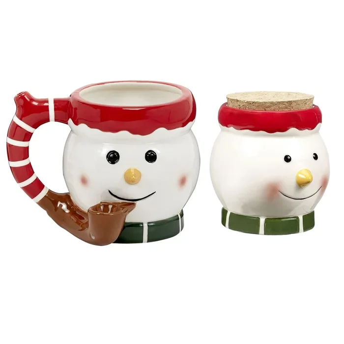 Snowman Roast & Toast Stash Jar and Mug set