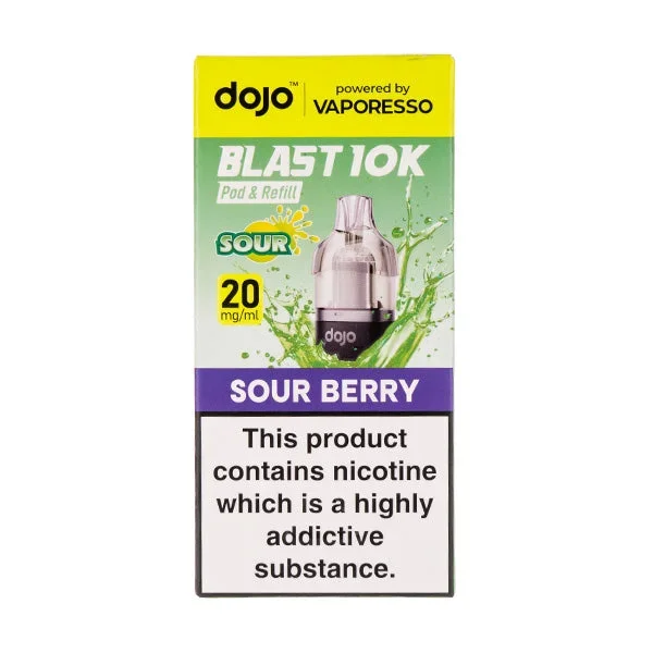 Sour Berry Dojo Blast 10K Prefilled Pod + Refill by Vaporesso