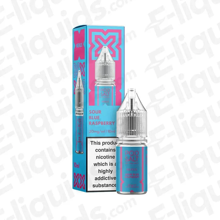 Sour Blue Raspberry Nic Salt Vape Juice by Pod Salt Nexus