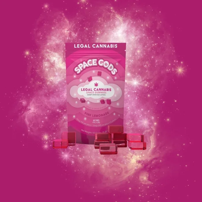Space Gods – Space Gummies – Pink Lemonade – Delta 9 + CBD 10CT Bag