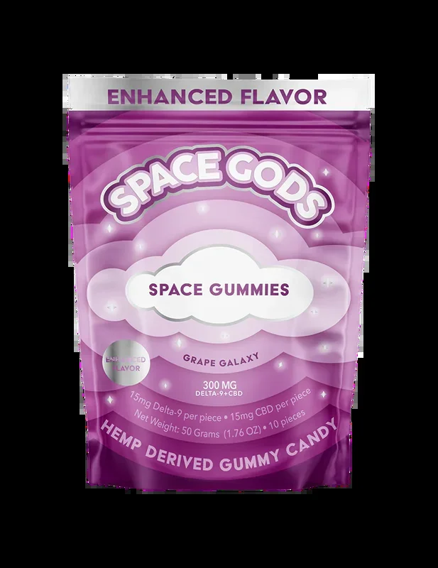 Space Gods | D9/CBD Gummies 300MG / 10 Pack