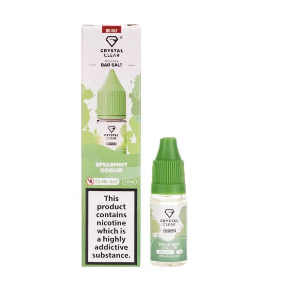 Spearmint Cooler Nic Salt E-Liquid by Crystal Clear