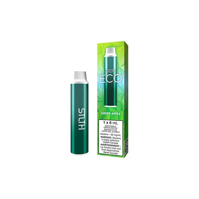 STLTH ECO Disposable Vape – Green Apple Flavor