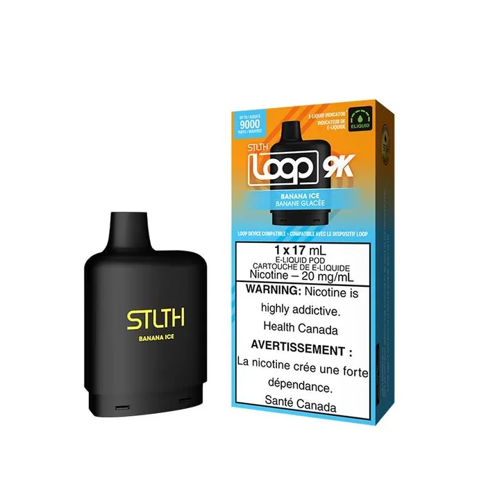 STLTH LOOP 9K Pod Pack – Banana Ice Flavor