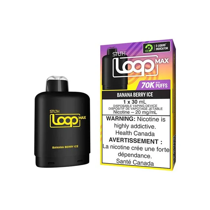 STLTH LOOP MAX Pod Pack – Banana Berry Ice