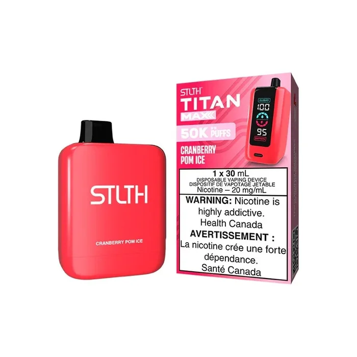 STLTH Titan Max Disposable – Cranberry Pom Ice