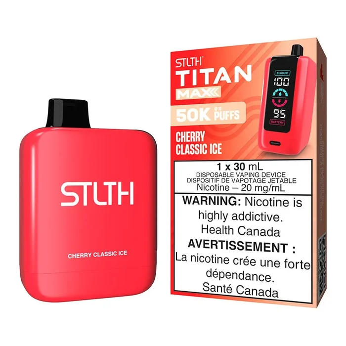STLTH Titan Max Disposable Vape Device – Cherry Classic Ice