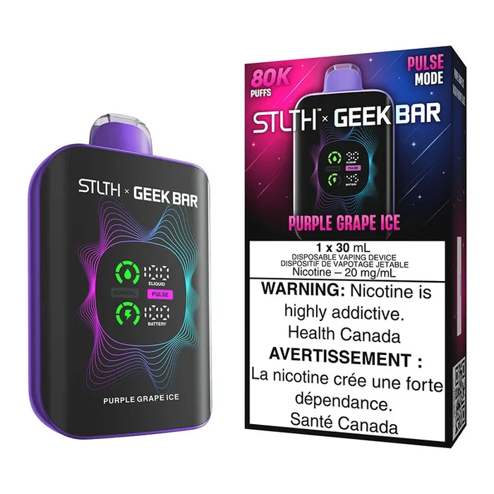 STLTH X Geek Bar Disposable Vape Device – Purple Grape Ice