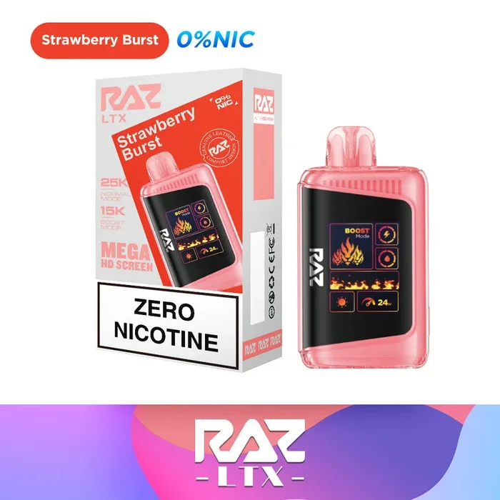 Strawberry Burst – RAZ LTX 25000 Zero Nicotine