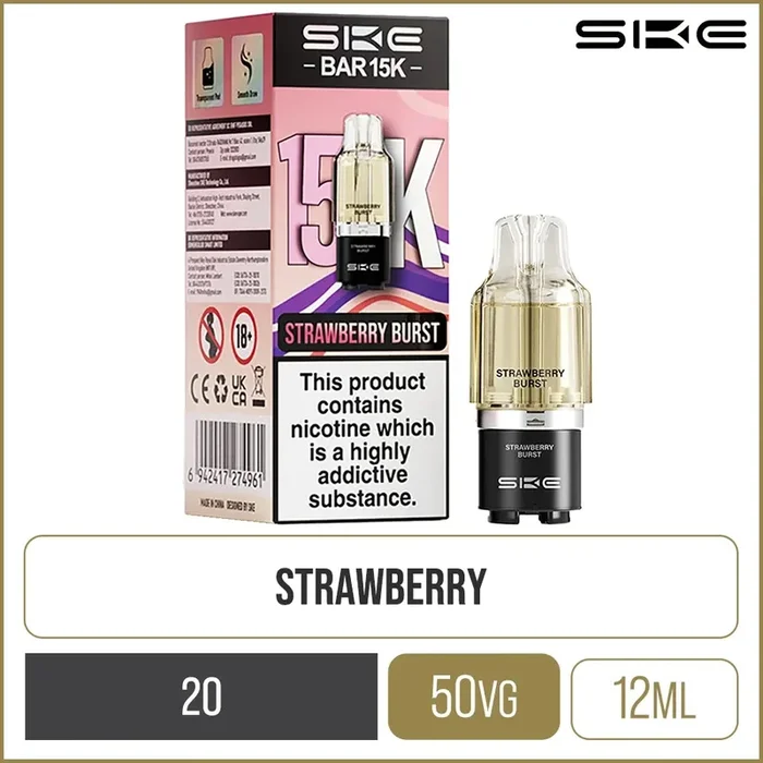 Strawberry Burst SKE Bar 15K Pod & Refill 12ml