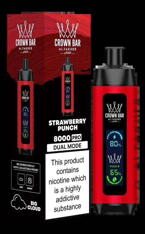 Strawberry Punch Al Fakher Crown Bar PRO 8k