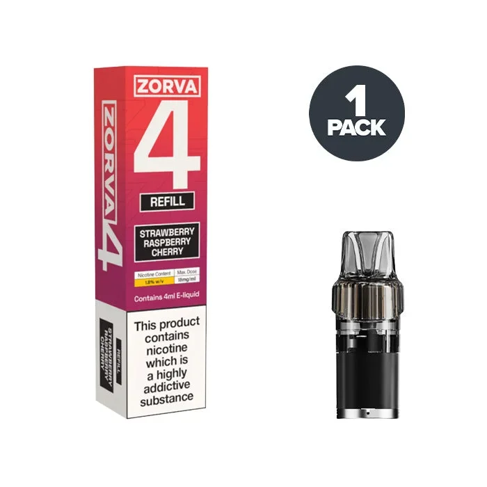 Strawberry Raspberry Cherry Zorva 4 Prefilled Pods