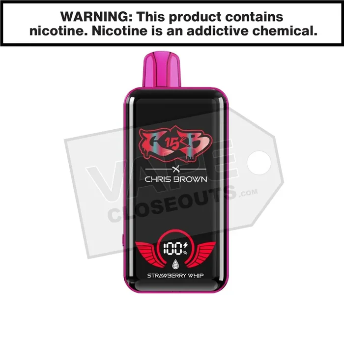 Strawberry Whip Chris Brown CB15K Disposable Vape