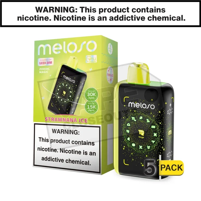Strawnana Ice Geek Bar Meloso 30K Disposable Vape