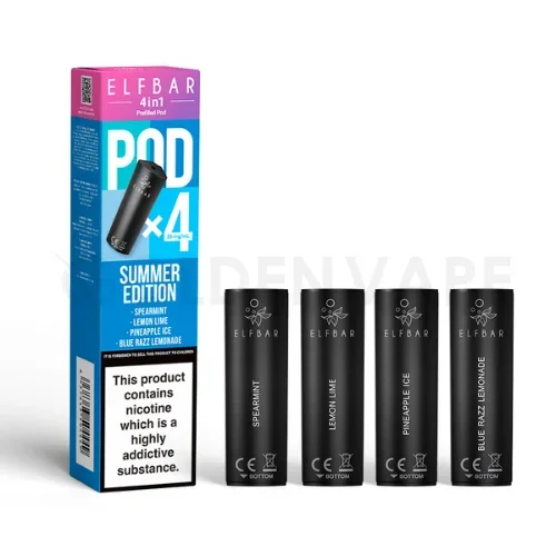 Summer Edition 4 in 1 Prefilled Pods By Elf Bar – 4 Pods