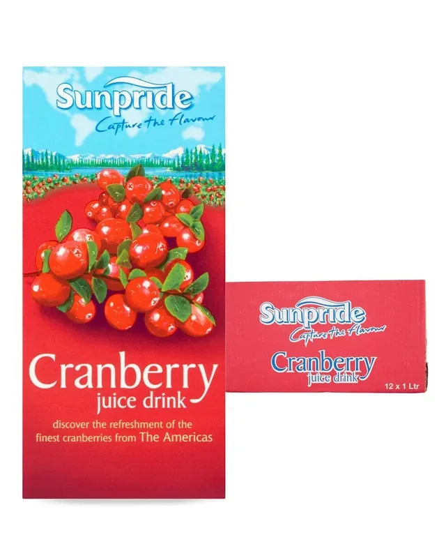 Sunpride Cranberry Juice Multipack, 12 x 1 L