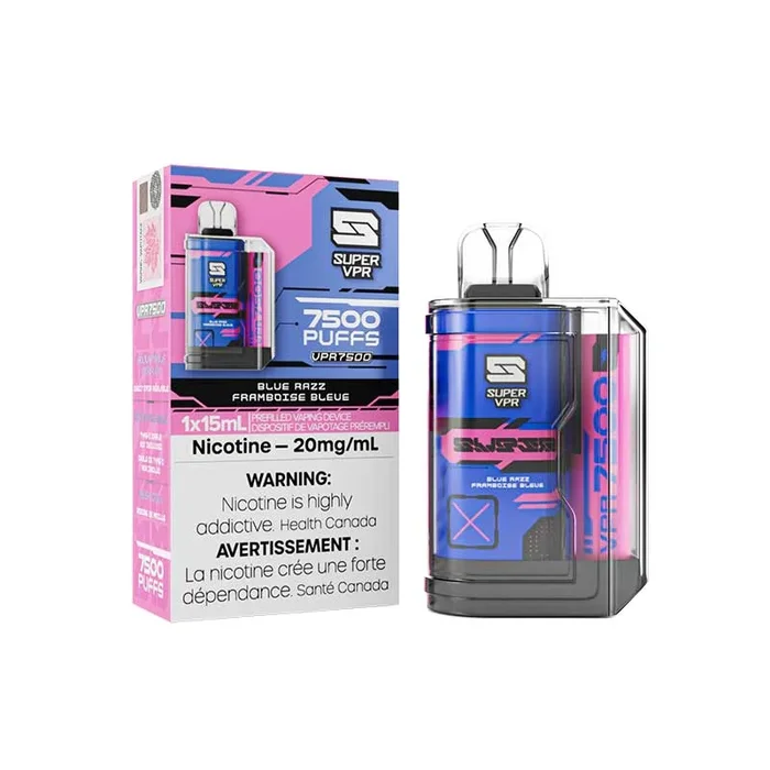 Super VPR 7500 Disposable – Blue Razz