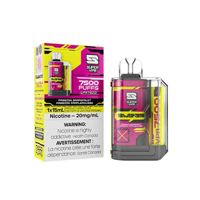 Super VPR 7500 Disposable – Passion Grapefruit