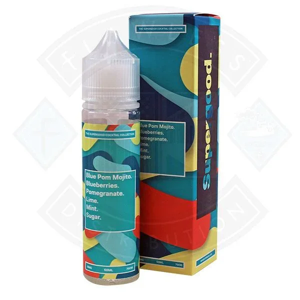 Supergood Blue Pom Mojito 0mg 50ml Shortfill E-Liquid