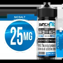 SynthNic 120ML Unflavored E-Liquid – 25MG NicSalt 🔎︎   Replacement Coils   Vaporizors   Batteries