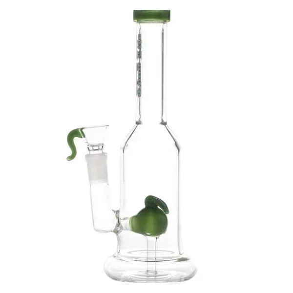 Thug Life 8″ Green Accent Water Pipe with Custom Percolator