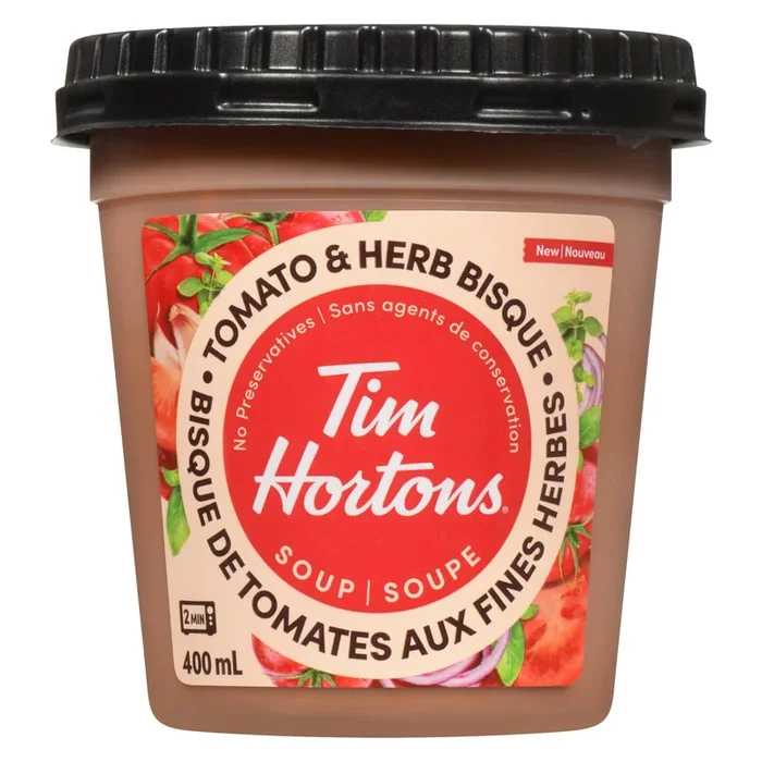 Tim Hortons Soup Tomato & Herb Bisque, 400 ml
