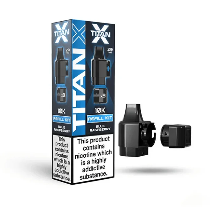 Titan X Prefilled Pod Blue Raspberry Flavor