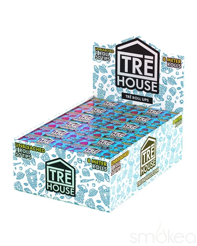 TRĒ House Roll Ups 8m Unbleached Roll w/ Filter Tips