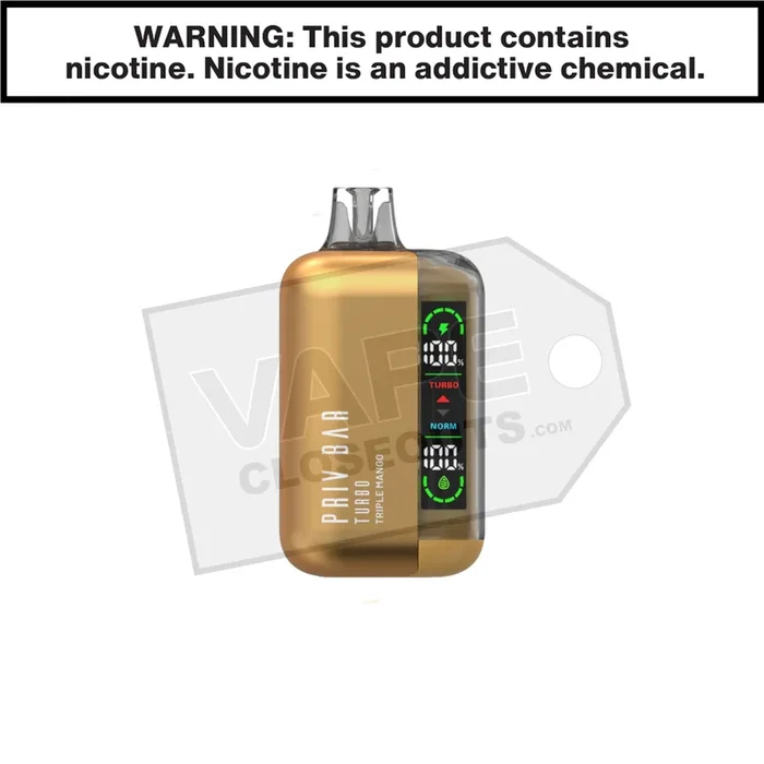 Triple Mango Priv Bar Turbo 15K Disposable Vape By SMOK