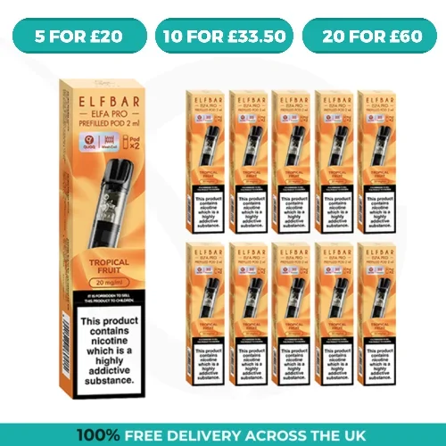 Tropical Fruit Elfa Pro Prefilled Pods by Elf Bar