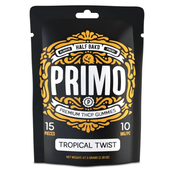 Tropical Twist – Half Bak’d Primo Gummies 150MG