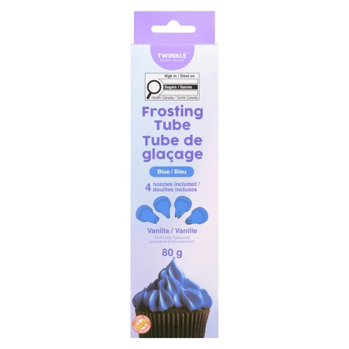 Twinkle Baker Décor Frosting Tube Blue Vanilla, 80 g